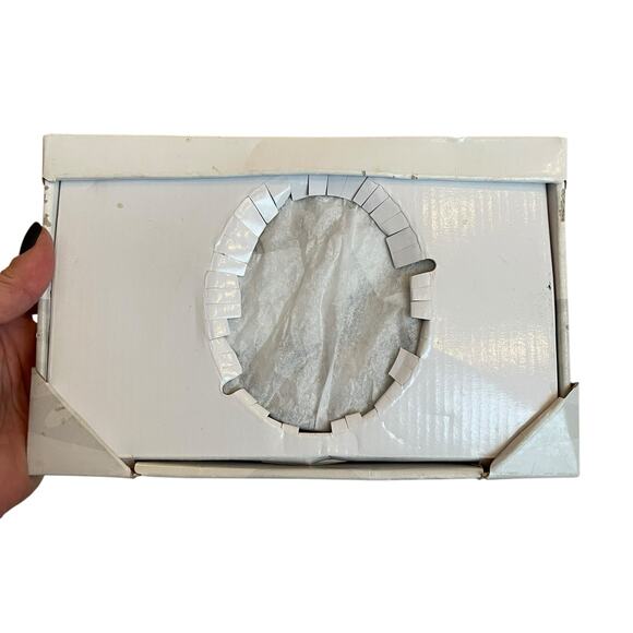 Metal Mom Photo Frame Oval Picture I Love You Spelled Bronze Color Malden NOS - Picture 15 of 15